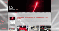 Desktop Screenshot of ls-laser-systems.de